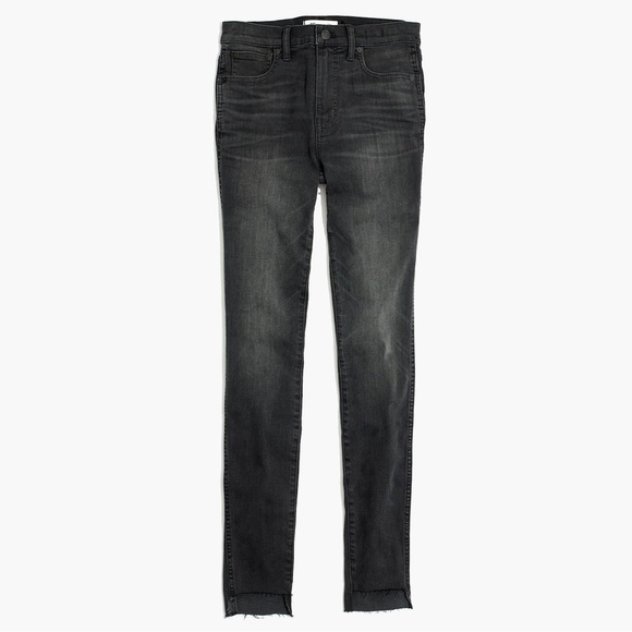 Madewell 10" High-rise Skinny Jeans Step-hem Edition Slater Wash - Picture 3 of 5